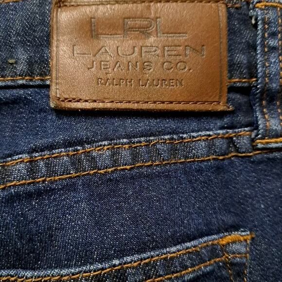 Lauren Ralph Lauren Classic Bootcut Jeans Womens 10 Blue Stretch Denim Mid Rise - Picture 8 of 15